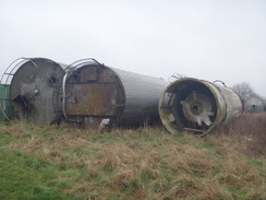 P2018DSC09011	Old storage tanks outside Bugbrooke Mill.