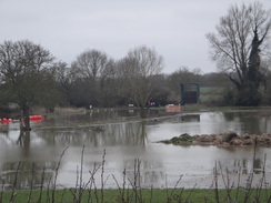 P2018DSC09137	A distant view of a flooded Ashton Lock.