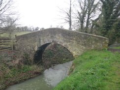 P2018DSC09156	A packhorse bridge over Barnwell Brook.