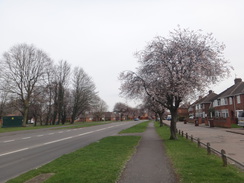 P2018DSC09477	Walking through Corby towards the station.