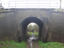 P2018DSC09570	The bridge under the railway line to the west of Gretton.