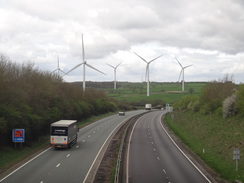 P2018DSC00111	Crossing the A14 to the southwest of Kelmarsh.