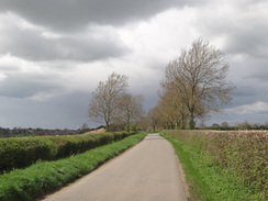 P2018DSC00145	The road between Naseby and Welford.