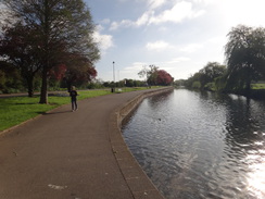 P2018DSC00159	The riverside path in Wellingborough.