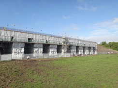 P2018DSC00186	Extreme scaffolding on the Fourteen Arches viaduct.