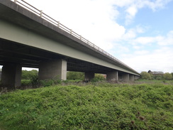 P2018DSC00314	The A14 viaduct in Thrapston.