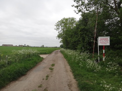 P2018DSC00911	The road approaching the rifle range at Elmington Top Lodge.