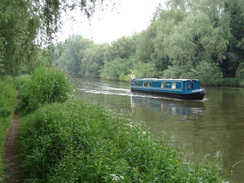 P2018DSC01145	A boat on the Nene to the west of Peterborough.