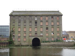 P2018DSC01170	Part of the old Whitworth mill at Fletton Quays - soon to be restored?