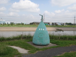 P2018DSC01432	A bouy on Wepre Riverside.