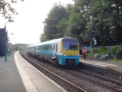 P2018DSC01507	A rain approaching Nantwich station.