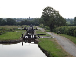 P2018DSC01729	The flight of locks at Hurleston Junction.