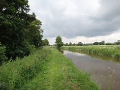 P2018DSC01781	Following the canal southwestwards towards Marbury.