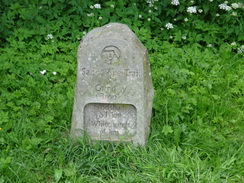 P2018DSC01804	A Sandstone Way marker at Grindley Brook.