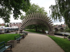 P2018DSC02077	A sculpture in Shrewsbury.