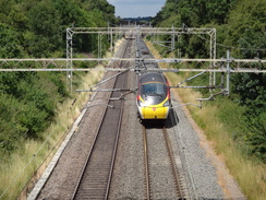 P2018DSC02536	A train on the West Coast Main Line at Watford Gap.