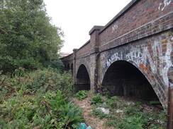 P2018DSC02584	The old railway bridge leading to Cotton End.