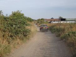 P2018DSC02602	The track leading to Grange Farm.