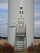 P2018DSC02739	The base of a wind turbine.