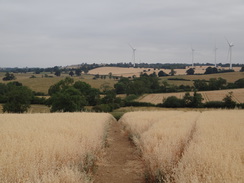 P2018DSC02761	The descent from West Haddon towards Winwick.