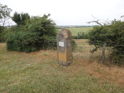 P2018DSC02787	The monument commemorating the opening of the Jurassic Way on Honey Hill.