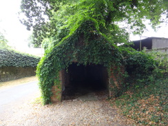 P2018DSC02845	A garage in Winwick.