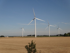 P2018DSC02914	A wind farm on Tydd St Mary's Marsh.