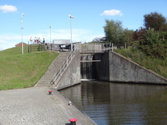 P2018DSC03202	The two locks near Rough Castle Tunnel.