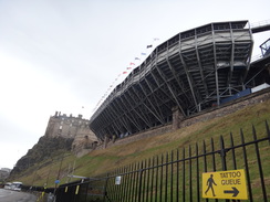 P2018DSC03253	The structure for the Royal Tattoo on the Esplanade.