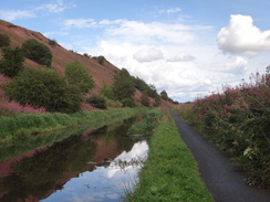 P2018DSC03375	The canal beside Broxburn Bing.