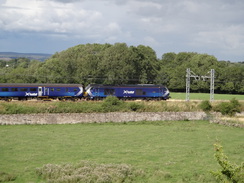 P2018DSC03415	68007 Valiant pulling a train.