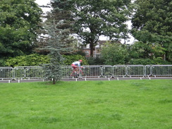 P2018DSC03901	A cyclist in the men's road race of the European Championships.