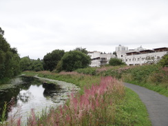 P2018DSC04091	Following the canal west towards Stockingfield Junction.