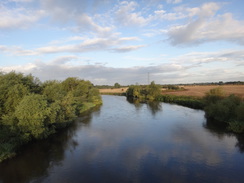 P2018DSC04504	The view from the Trent Bridge carrying the old railway line over the river.