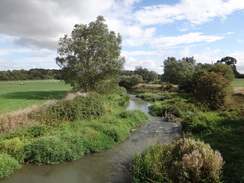 P2018DSC04982	The River Evenlode at Catsham Bridge.