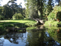 P2018DSC05193	A lake in the grounds of Sezincote House.