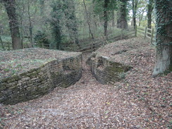 P2018DSC05684	An old sluice beside the Papplewick Trail.