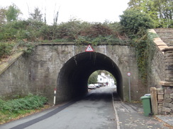 P2018DSC06032	An aqueduct carrying the Macclesfield Canal over a road.