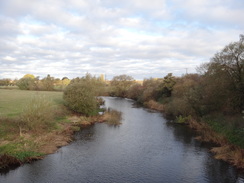 P2018DSC06109	The Avon viewed from the Jubilee Bridge, Fladbury.