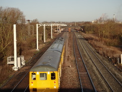 P2018DSC06544	RTC 9703 passing under the footbridge near Isham.