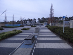 P2018DSC06605	The approach to Corby railway station.