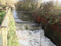 P2018DSC06706	A weir at the site of an old lock to the north of Great Blakenham. 