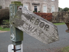 P2018DSC06989	An Ebor Way sign in Newton Kyme.