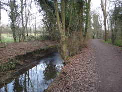 P2019DSC07152	The Turkey Brook in Forty Hall Country Park.