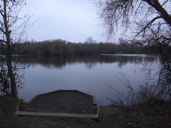 P2019DSC07264	The lake in the Roding Valley Nature reserve.