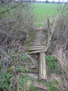 P2019DSC07373	A rather ramshackle footbridge near Widdrington Farm.