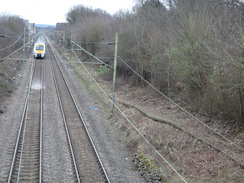 P2019DSC07619	The railway line in Lee Chapel.