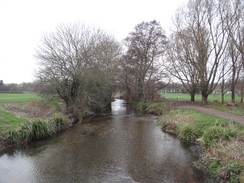 P2019DSC07733	The River Cray approaching Hall Place.