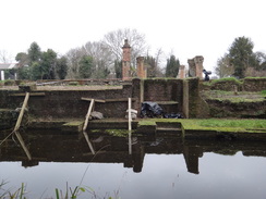 P2019DSC07834	The ruins of Scadbury Manor moat.