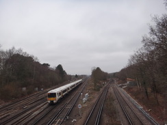 P2019DSC07863	A railway line near Petts Wood.